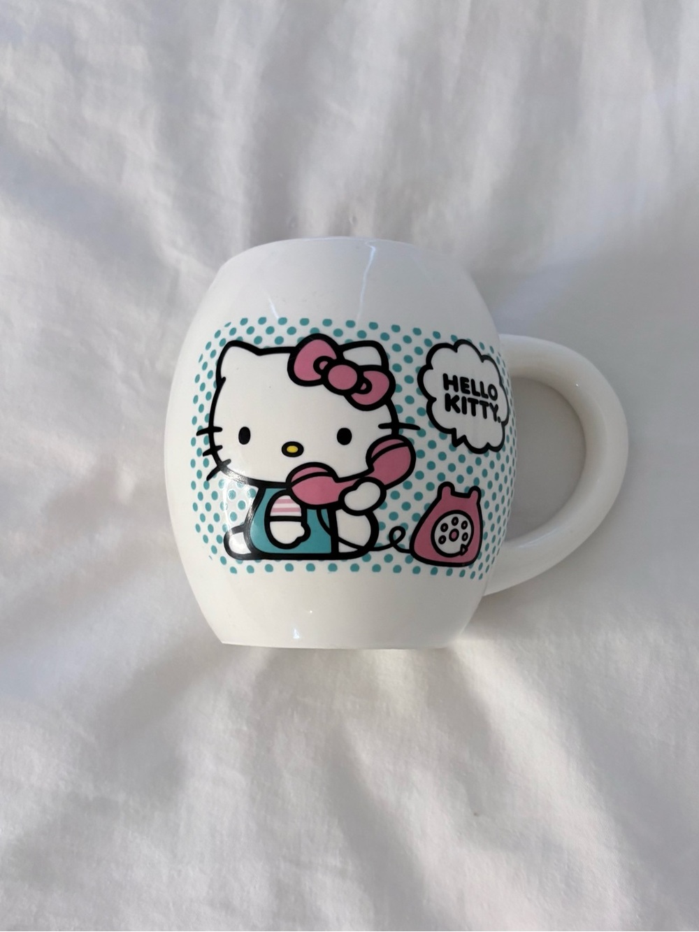 Sanrio Hello Kitty Retro Telephone Ceramic Barrel Mug 20oz